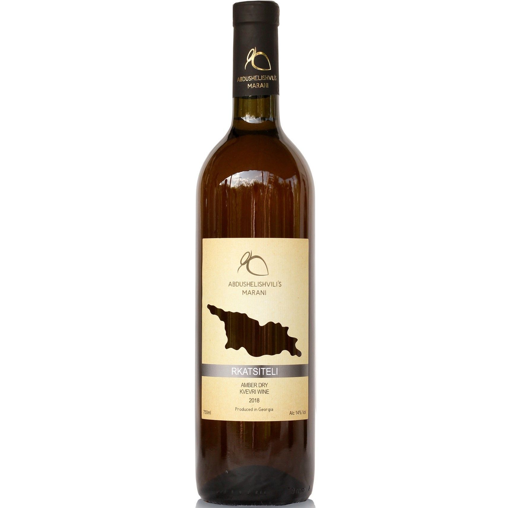 Rkatsiteli Abdushelishvili's Marani 2018 Amber Dry Qvevri 1 horeca & wijn Advies NL